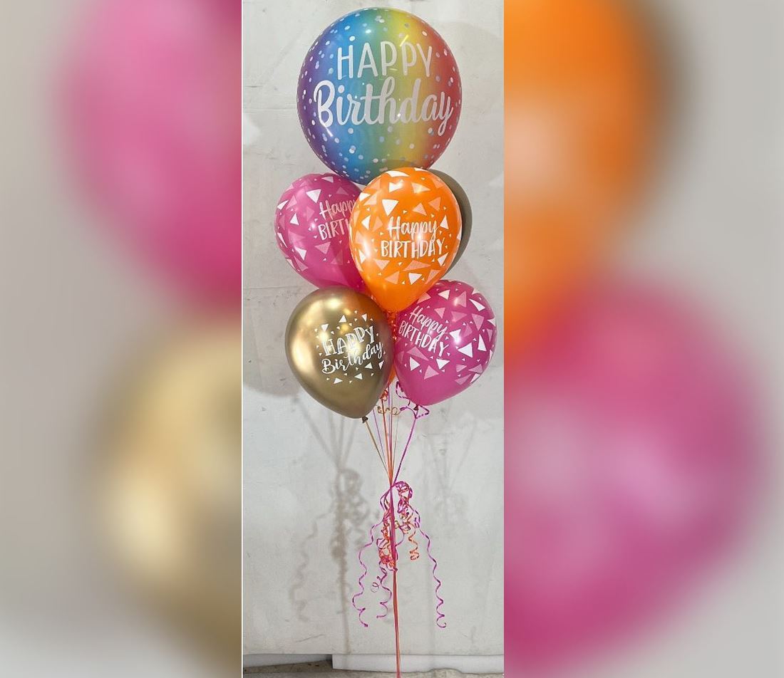 HBD  Latex Balloon Bouquet