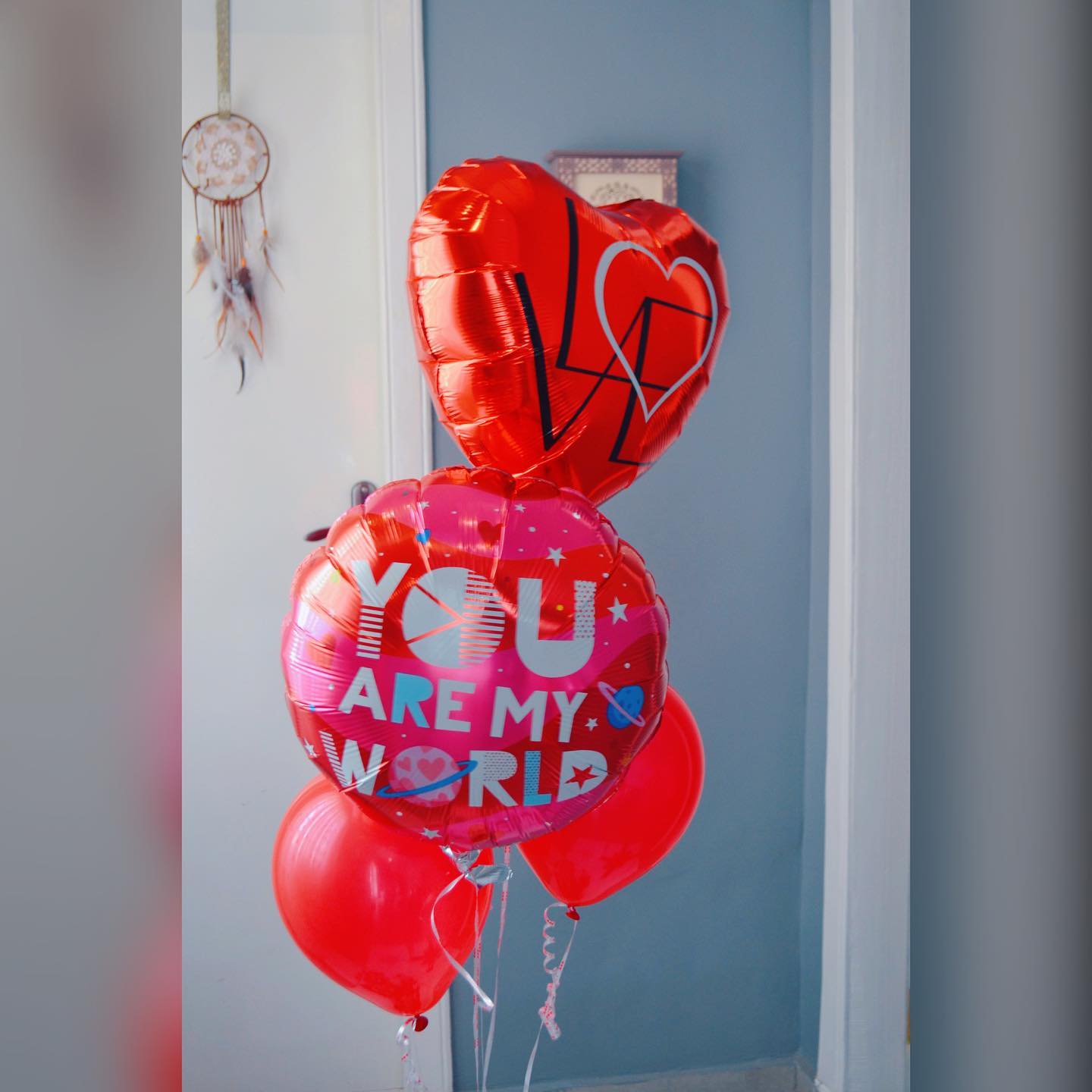 U Are My World Round Balloon Bouquet