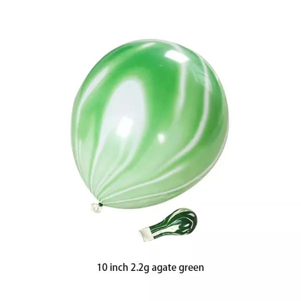 10" Marble Balloons (50 Pcs) Green