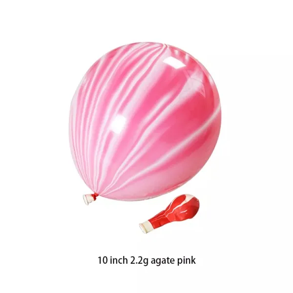 10" Marble Balloons (50 Pcs) Red