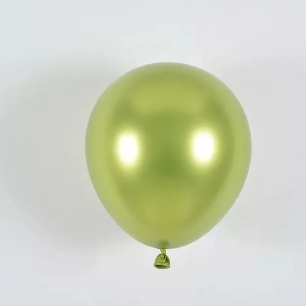 9" Metallic Balloons (50 Pcs) Green