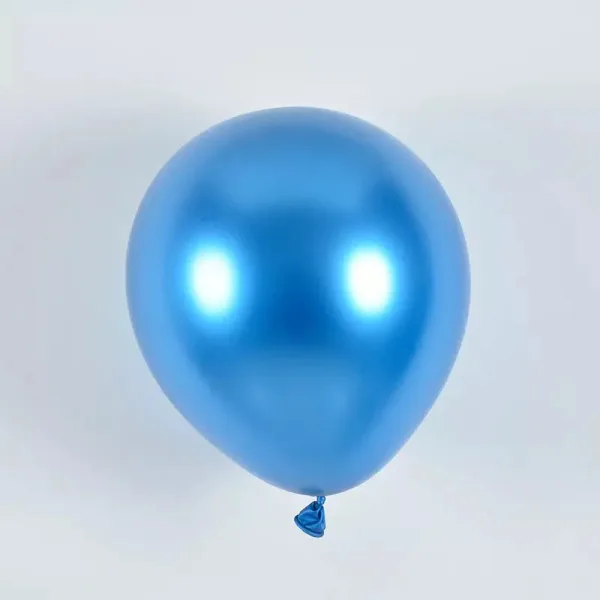 9" Metallic Balloons (50 Pcs) Blue