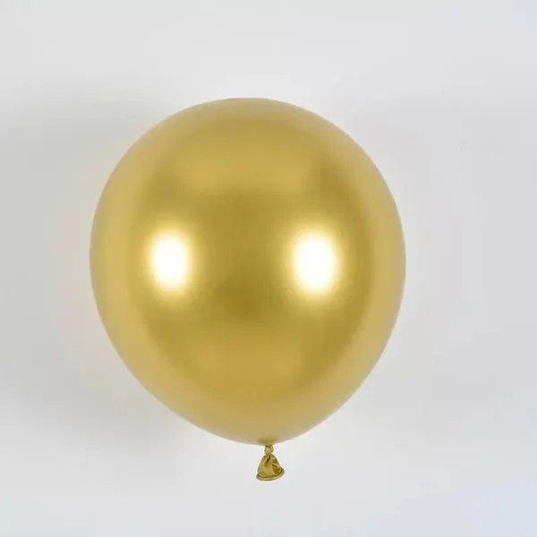 9" Metallic Balloons (50 Pcs) Gold