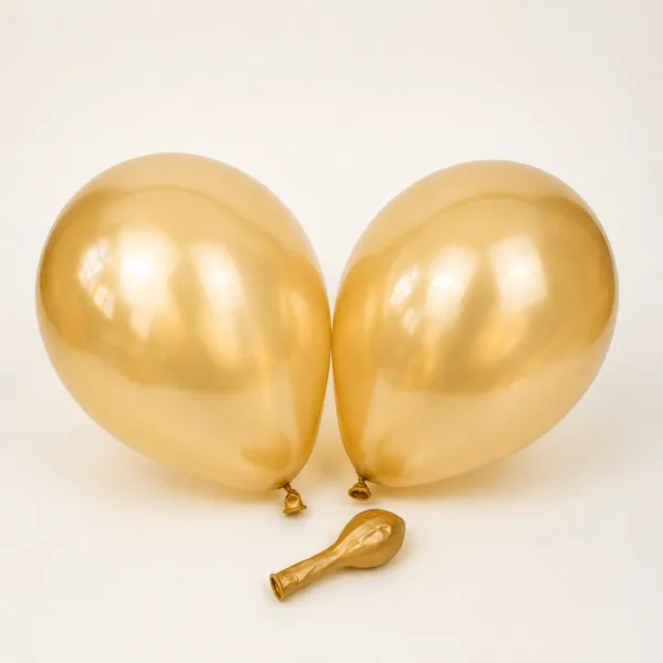 8" 1.5g  Latex Metallic Balloons (50 Pcs) Gold