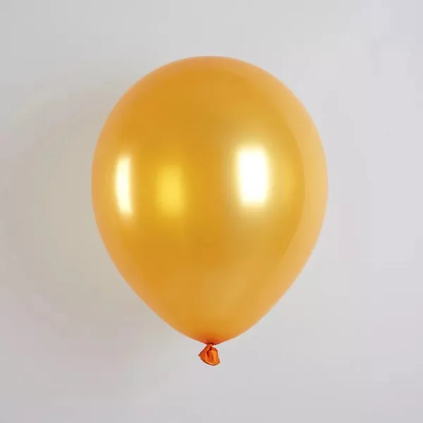 8" 1.5g  Latex Metallic Balloons (50 Pcs) Orange