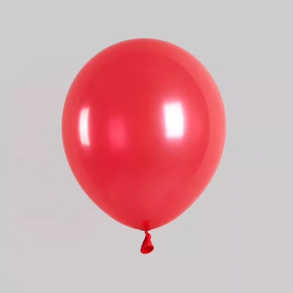 8" 1.5g  Latex Metallic Balloons (50 Pcs) Red