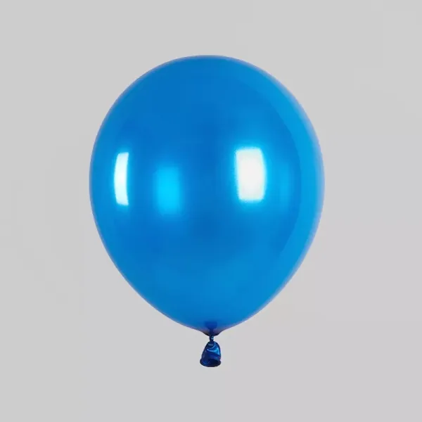 8" Latex Metallic Balloons (50 Pcs) Sapphire Blue