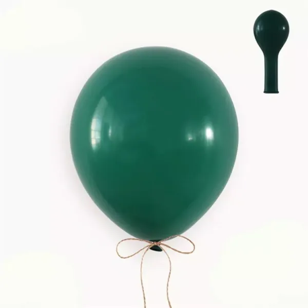 10" Retro Balloons (50 Pcs) D Green