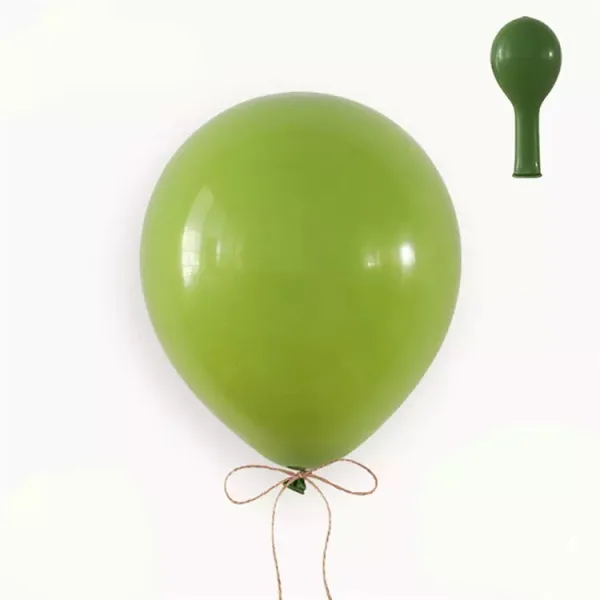 10" Retro Balloons (50 Pcs) Green