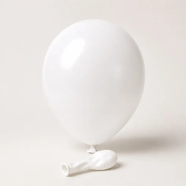 8" 1.5g  Latex Standard Balloons (50 Pcs) White