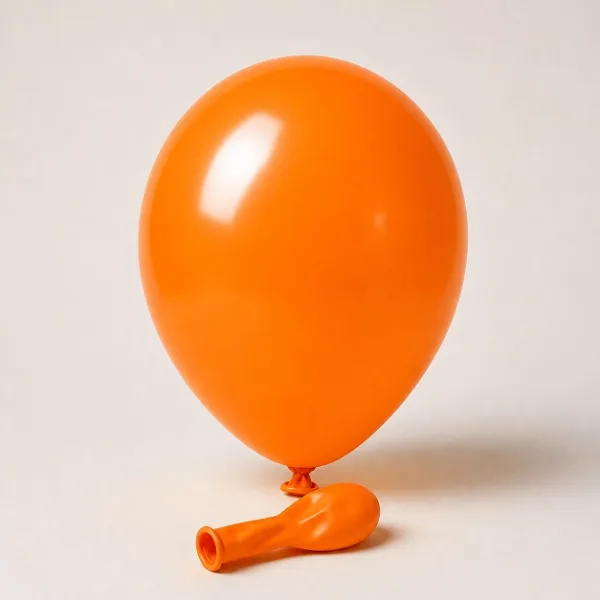 8" 1.5g  Latex Standard Balloons (50 Pcs) Orange