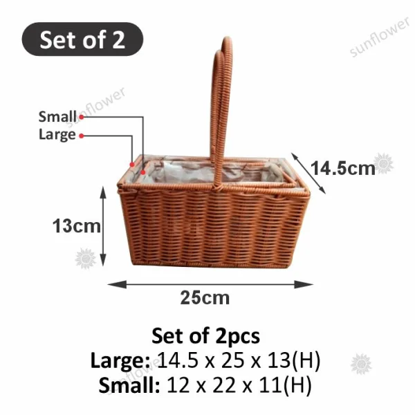 Flower Baskets BT04 Set of 2