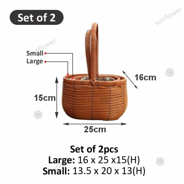 Flower Baskets BT03 Set of 2