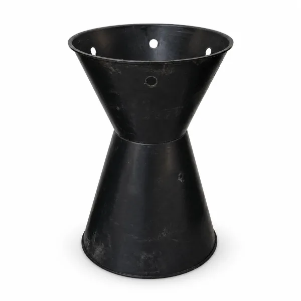 PLASTIC VASE BLACK (24*16.5*16 CMS)