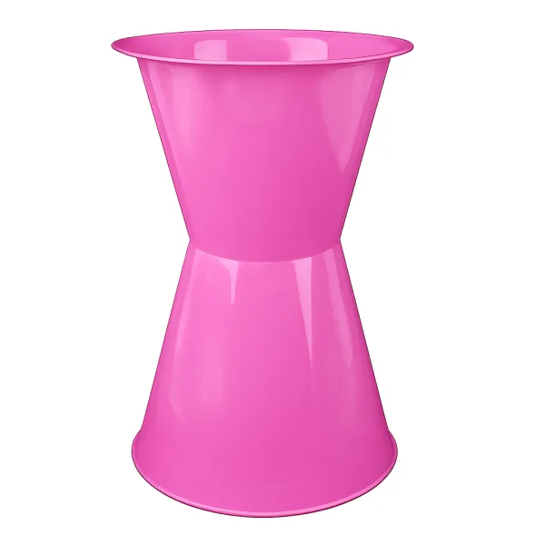 PLASTIC VASE PINK (22*13.5*13CMS