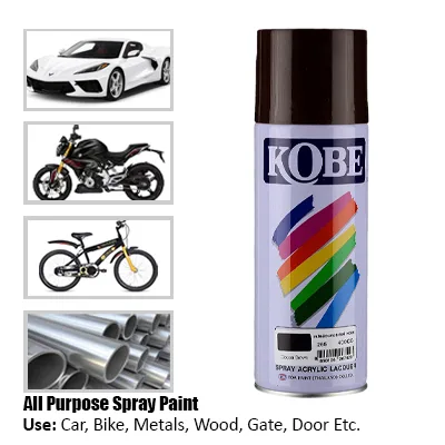 COCOA BROWN 265 KOBE ACRYLIC LACQUER SPRAY 400CC