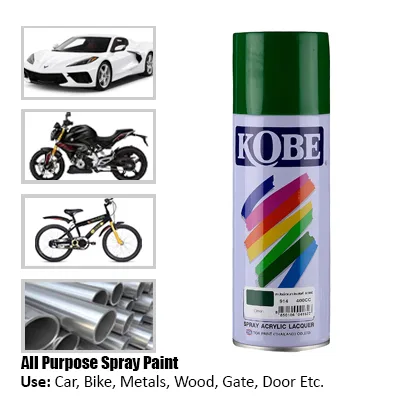 GREEN 914 KOBE ACRYLIC LACQUER SPRAY 400CC