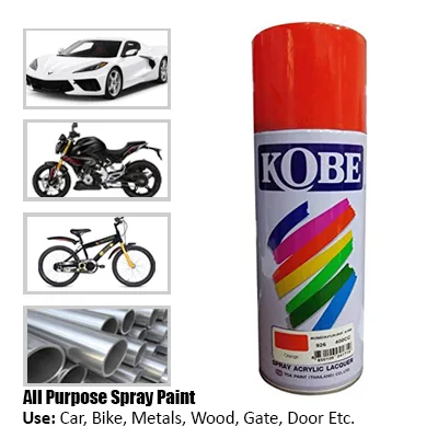 ORANGE 926 KOBE ACRYLIC LACQUER SPRAY 400CC
