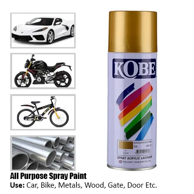 GOLD 928 KOBE ACRYLIC LACQUER SPRAY 400CC