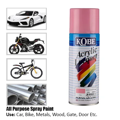 PINK 929 KOBE ACRYLIC LACQUER SPRAY 400CC
