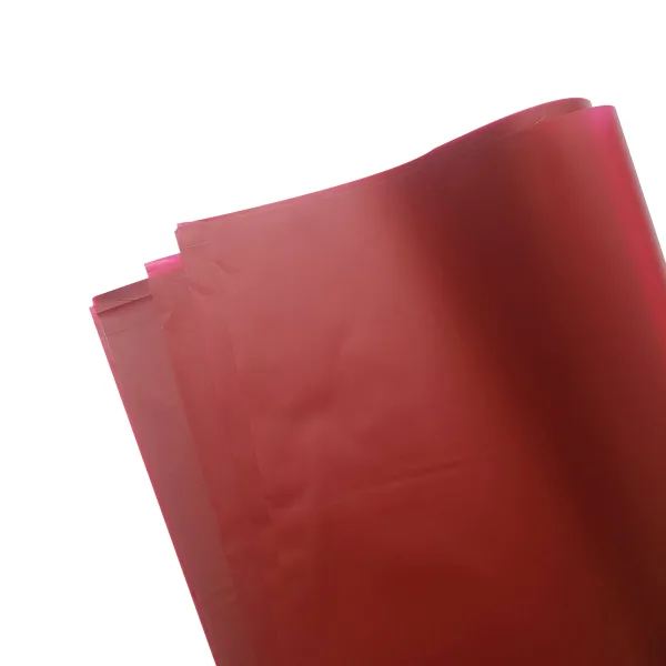 D1(25) Wine Frosted Sheets Plain (20 Sheets) 58cm x 58cm