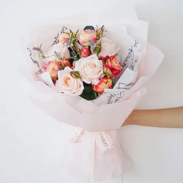 D1(24) White Frosted Sheets Plain (20 Sheets) 58cm x 58cm