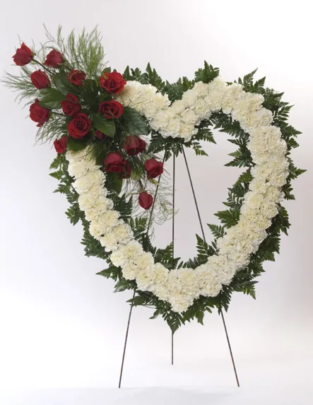 Hollow Heart 23" Medium (1 Pc) Sunflower Floral Foam with wooden Plybase