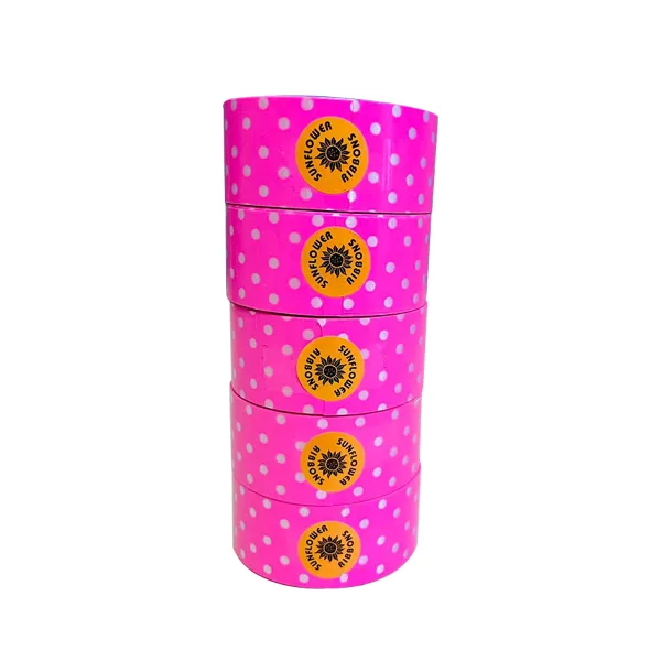 PINK POLKA DOT PRINT CURLING RIBBON (5 Pcs) 20 Yards