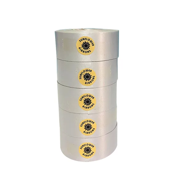 SILVER CURLING RIBBON  (5 Pcs) 10 Yards