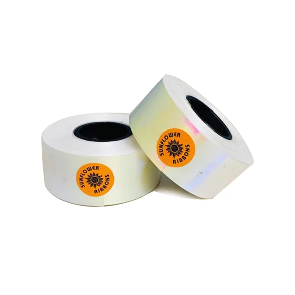 WHITE IRIDESCENT CURLING RIBBON (5 Pcs) 10 Yards