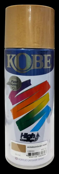 OBD04 BEIGE KOBE ACRYLIC LACQUER SPRAY 400CC