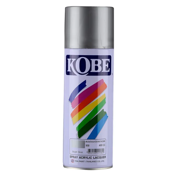 BRIGHT SILVER 950 KOBE ACRYLIC LACQUER SPRAY 400CC