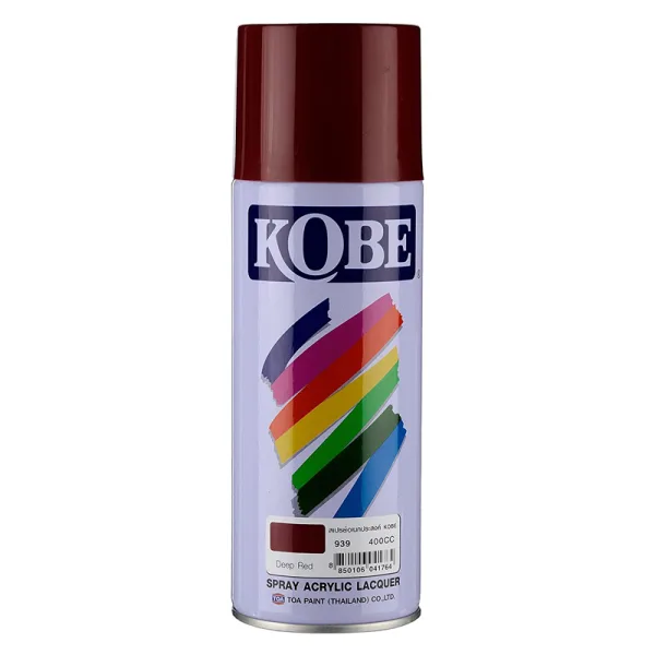 DEEP RED 939 KOBE ACRYLIC LACQUER SPRAY 400CC
