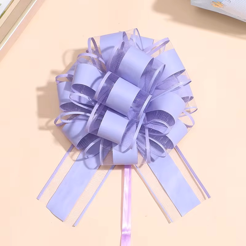 Pastel Puller Bow Organza 64mm