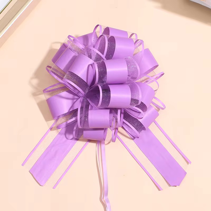 Pastel Puller Bow Organza 64mm