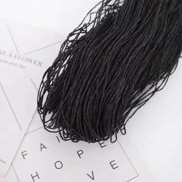 Paper Thread for the flower bouquet tie _500 grams "Black"