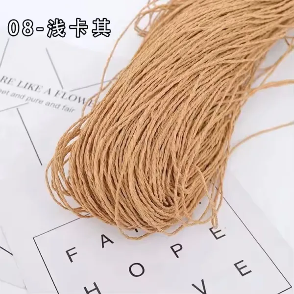 Paper Thread for the flower bouquet tie _500 grams "Light Bropwn"