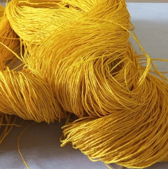 Paper Thread for the flower bouquet tie _500 grams "Yellow"