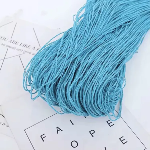 Paper Thread for the flower bouquet tie _500 grams "Sky Blue"