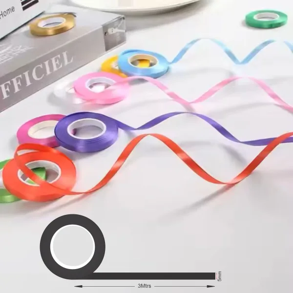 5mm Curling Ribbons "Mix"  (5mm x3Mtrs) 100pcs