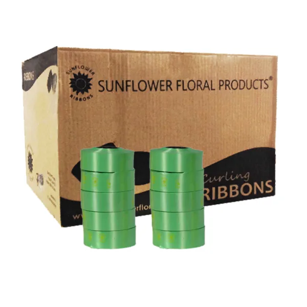 LEAF GREEN CURLING RIBBON 34 YARD