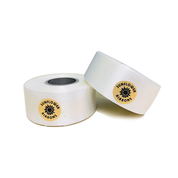 WHITE CURLING RIBBON  (5 Pcs) 10 Yards