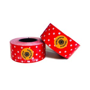 RED POLKA DOT PRINT CURLING RIBBON (5 Pcs) 20 Yards