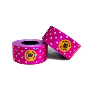 FUCHSIA POLKA DOT PRINT CURLING RIBBON (5 Pcs) 20 Yards