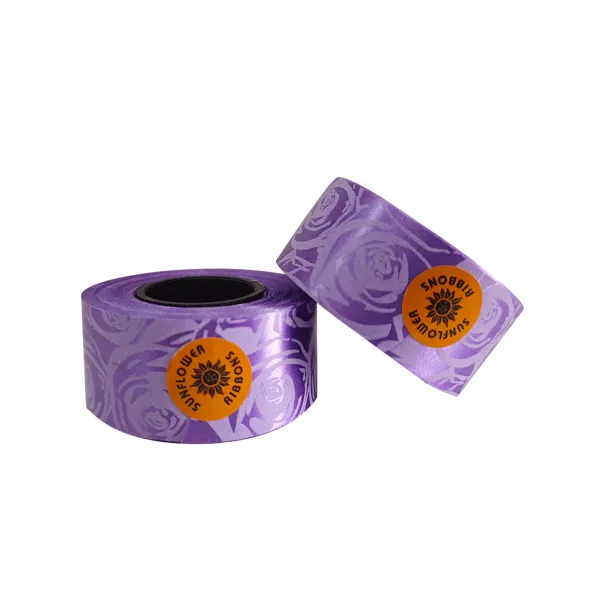 PURPLE HEART PRINT CURLING RIBBON (5 Pcs) 20 Yards