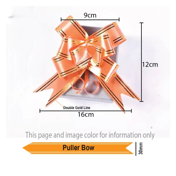 GOLD LINE PULLER BOW 30mm (20 Pkts of 10 Pcs)