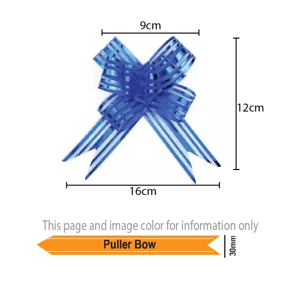 ORGANZA PULLER BOW 30mm (20 Pkts of 10 Pcs)