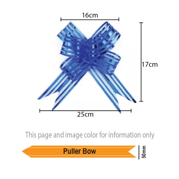 ORGANZA PULLER BOW 50mm (10 Pkts of 10 Pcs)
