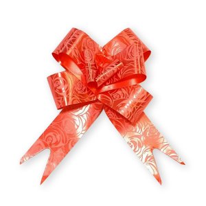 ROSE PRINT PULLER BOW 30mm (20 Pkts of 10 Pcs)