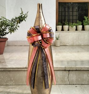 50mm Two Color Organza Puller Bow (2pcs)